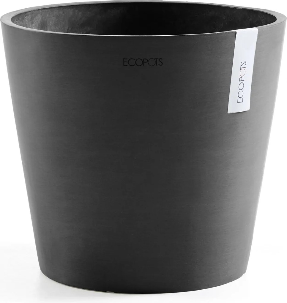 Ecopots bloempot Amsterdam 30 - Rond - Dark Grey - Diameter 30 x H25,4 cm