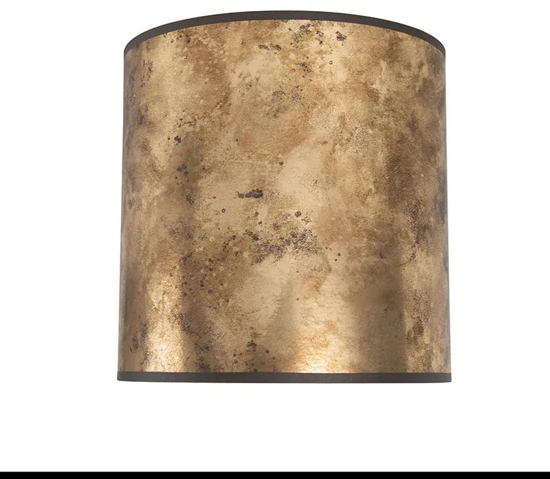 Lampenkap brons 25/25/25 met gouden binnenkant cilinder / rond