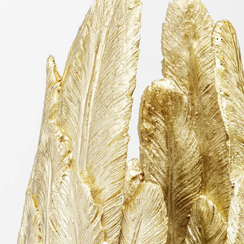 Kare Design Feathers Gold Gouden Vaas Van Veren M
