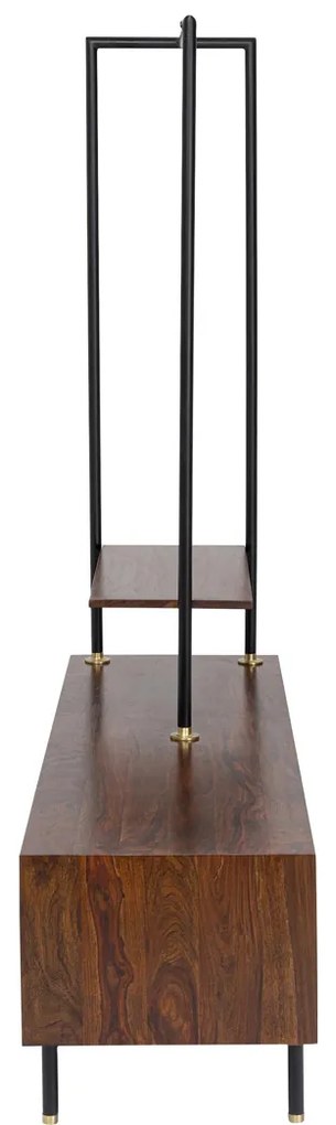 Kare Design Ravello Sheesham Schoenenkast Met Roede - 160x45x174.5cm.