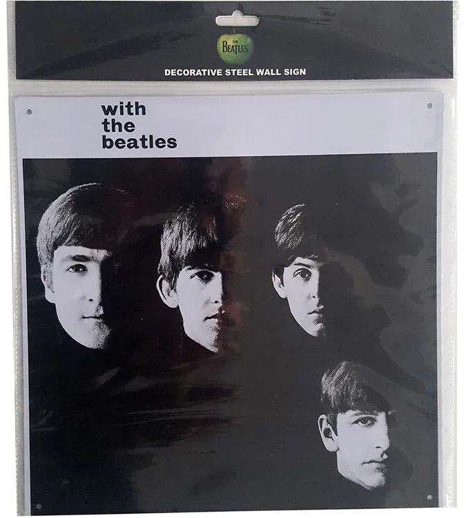 Metalen wandbord The Beatles - With The Beatles, (30 x 30 cm)