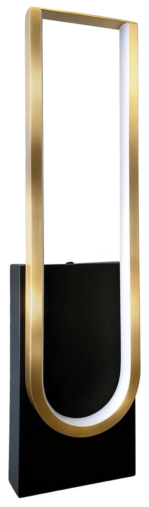 Wandlamp LED APP1782-W Brush Gold/Black