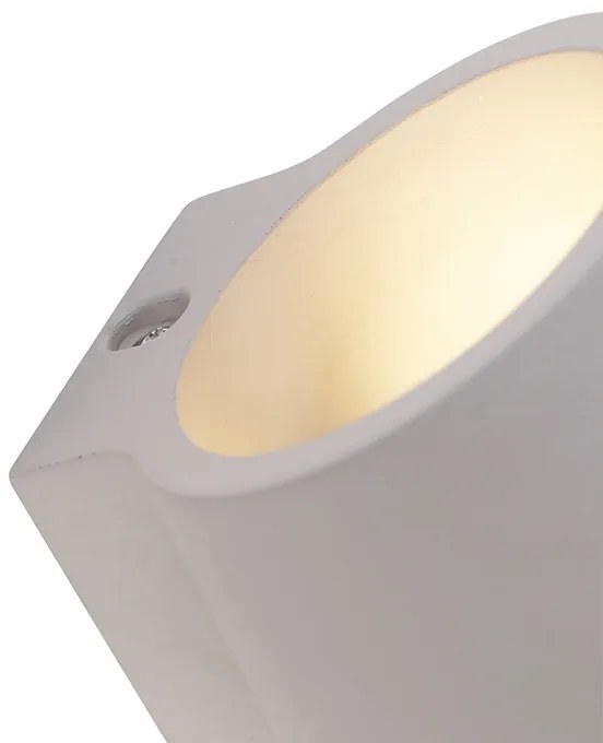 Industriële wandlamp beton met lichteffect - Cup Industriele / Industrie / Industrial G9 rond Binnenverlichting Lamp