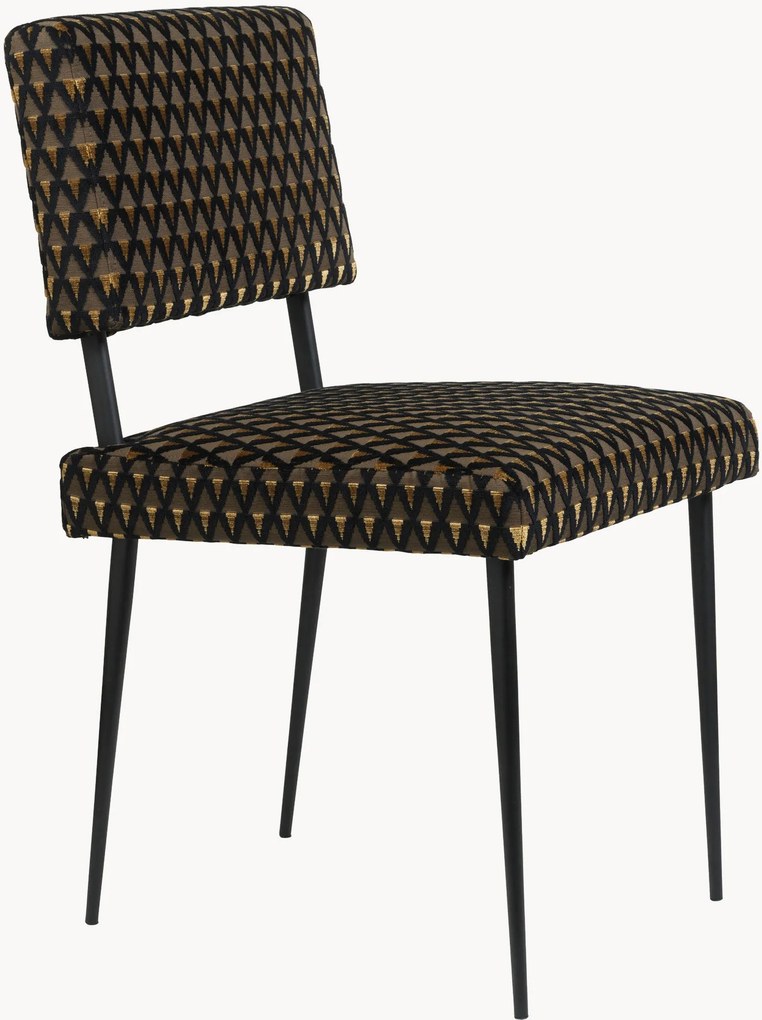 Fluwelen eetkamerstoel M-Chair