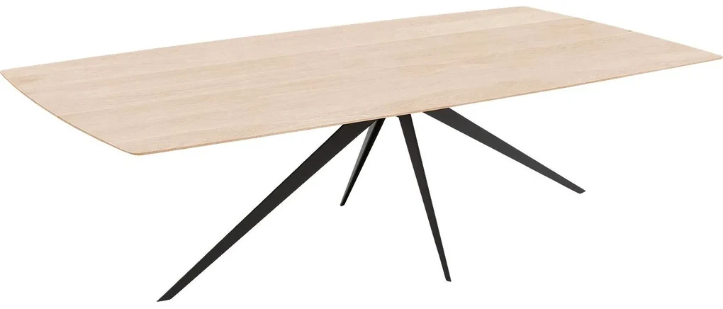 Goossens Excellent Eettafel Floyd, Semi rechthoekig 260 x 100 cm