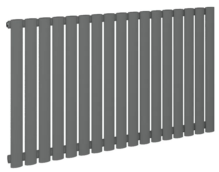 Eastbrook Tunstall Horizontale radiator 60x117,9cm Antraciet 1082 watt