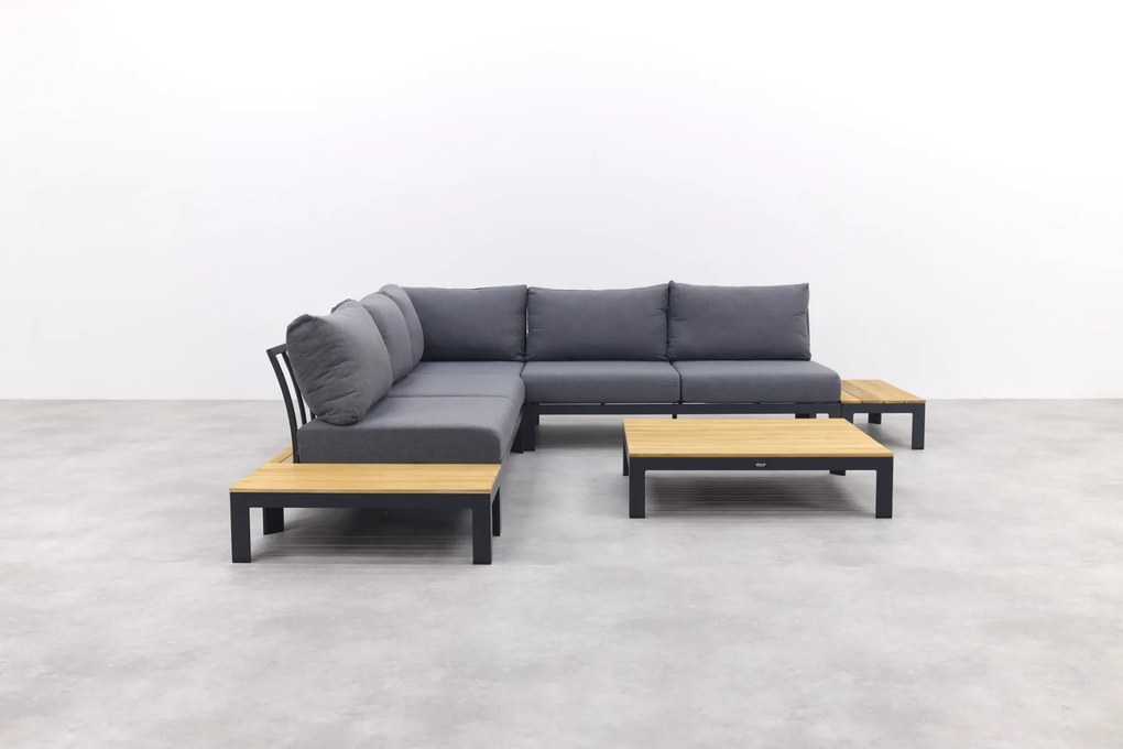 Avalounge loungeset - Aluminium/teakhout - 5 persoons