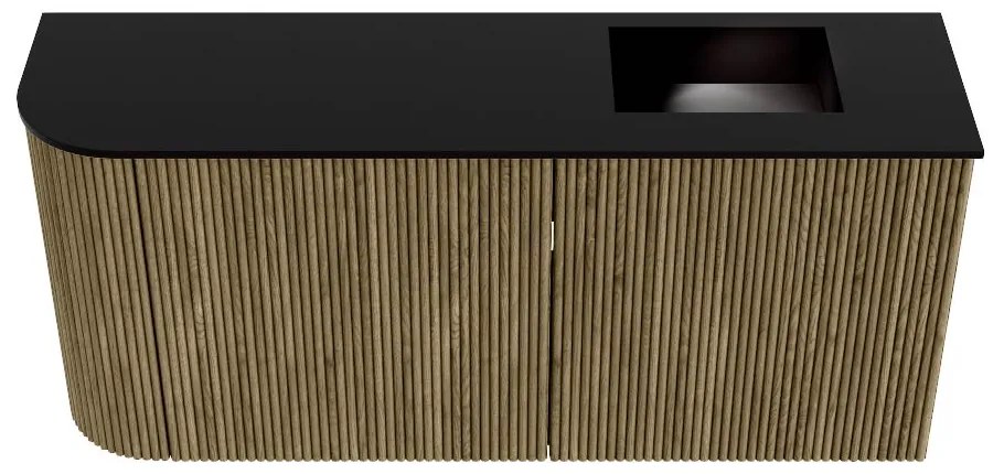 Mondiaz Joya 90cm toiletmeubel ronding links dusk met wastafel faye rechts 1 kraangat urban