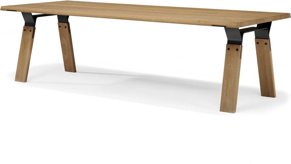 QLiv Bridge tafel 200x100 Skylt Soap Oak