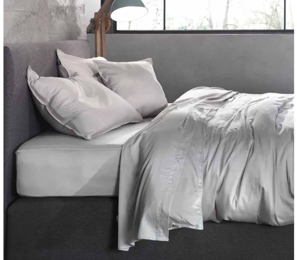 Zo!Home Satinado Dekbedovertrek Silver Grey – Bij Swiss Sense