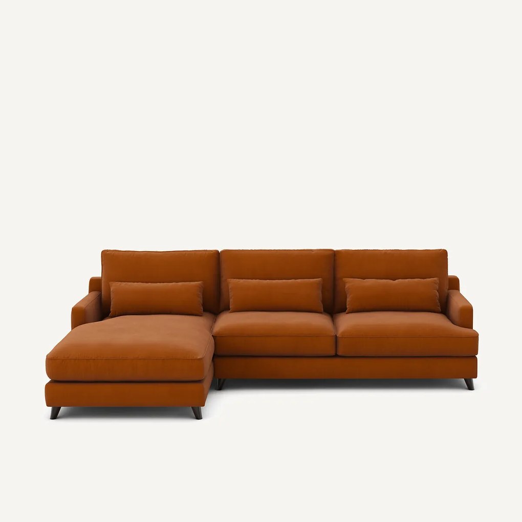 Linnen fluwelen hoekbank, ALWINE