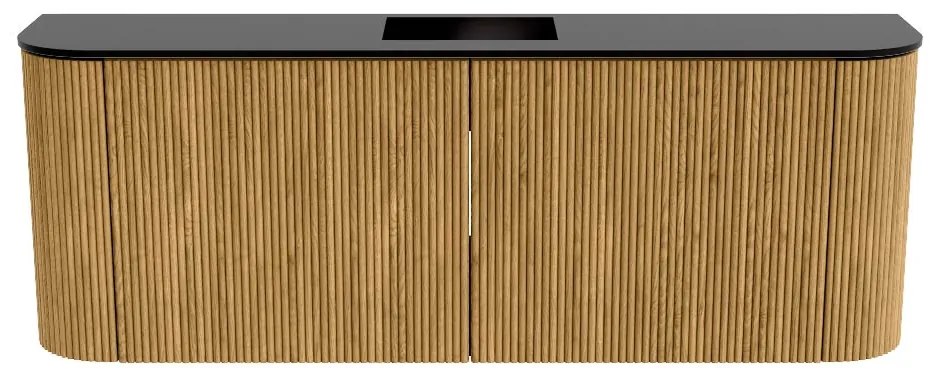 Mondiaz Joya 115cm toiletmeubel ronding links/rechts oak met wastafel faye midden zonder kraangat urban