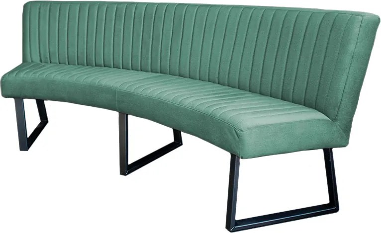 Eetkamerbank - Hengelo - stof Element turquoise 15 - geschikt voor ovale tafel 200 cm