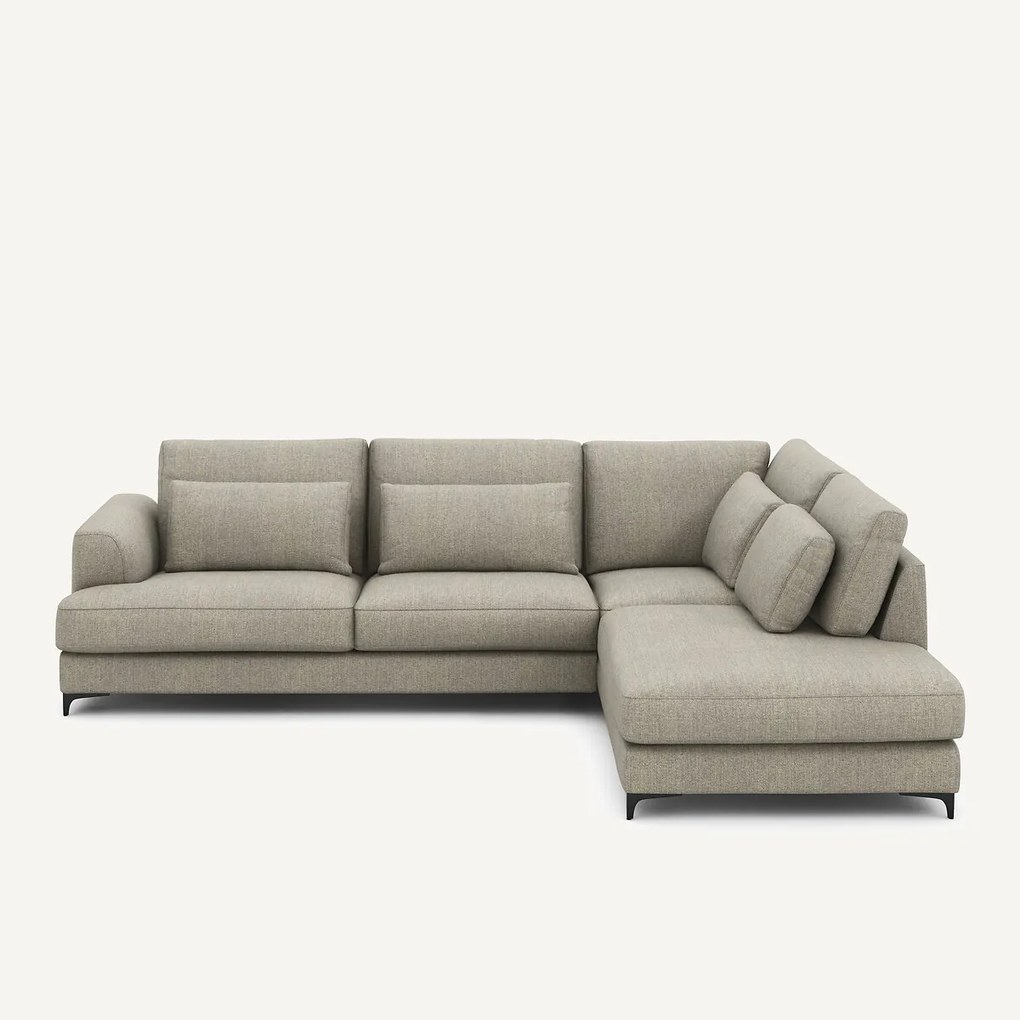Omvormbare hoekbank rechts, tweed stof, Marsile