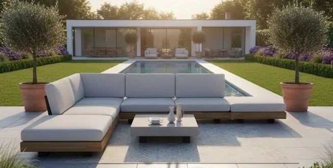 The Outsider Hoek Loungeset - Lodewijk - Acacia - Grijs - The Outsider