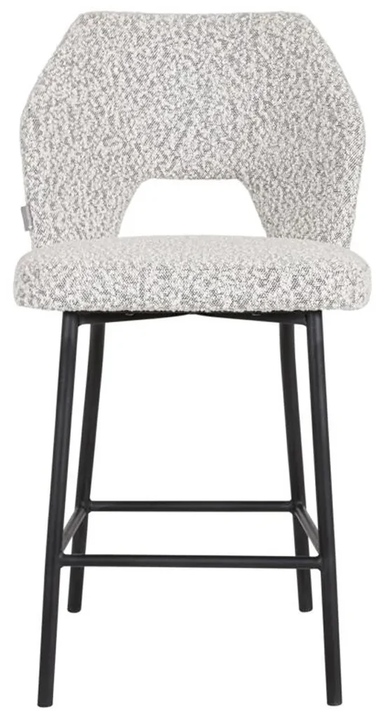 Must Living Bloom Moderne Barkruk Boucle Grijs