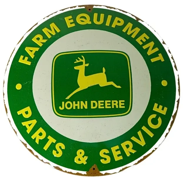 Metalen bord John Deere