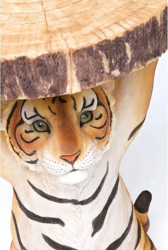 Bijzettafeltje Tijger - 37 X 35cm.