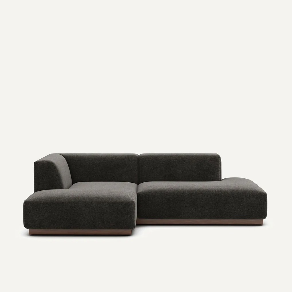 Linker hoekbank chenille fluweel, Jacopo