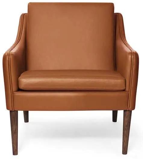Warm Nordic Mr. Olsen lounge chair gerookt eiken Challenger Cognac