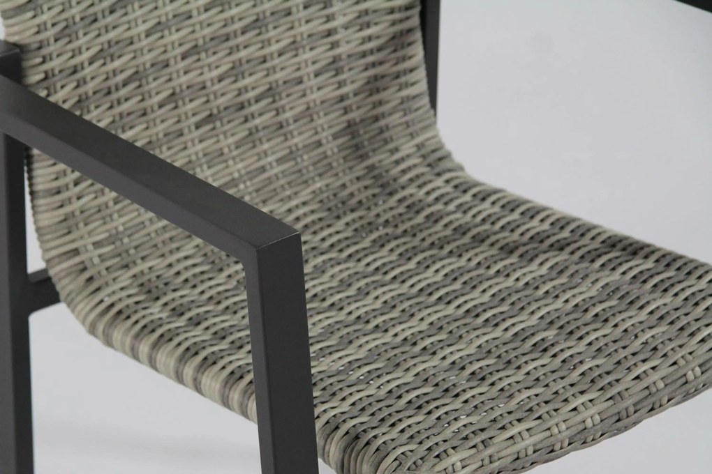 Tuinstoel stapelbaar Wicker Grijs-antraciet Lifestyle Garden Furniture Upton