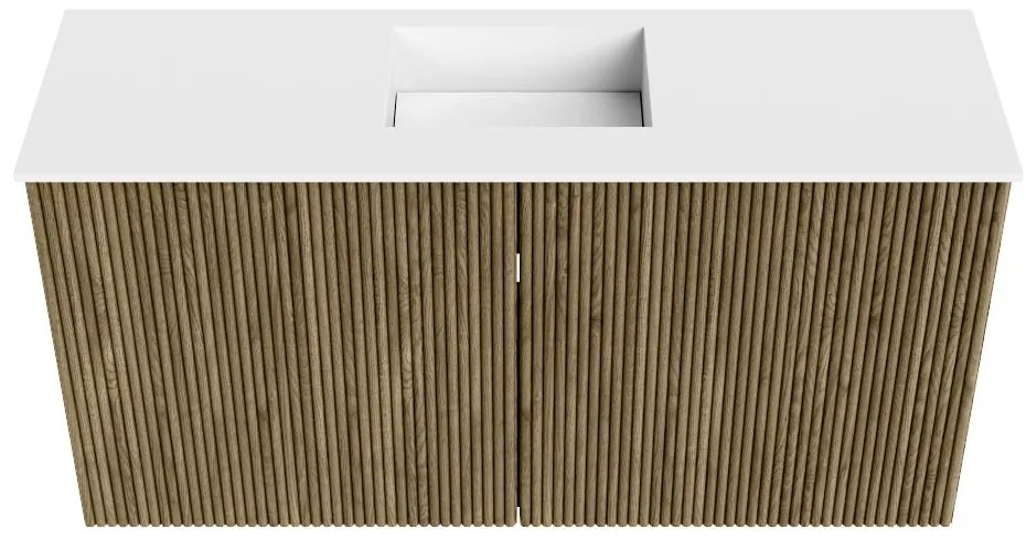 Mondiaz Joya 80cm toiletmeubel dusk met wastafel faye midden 1 kraangat talc