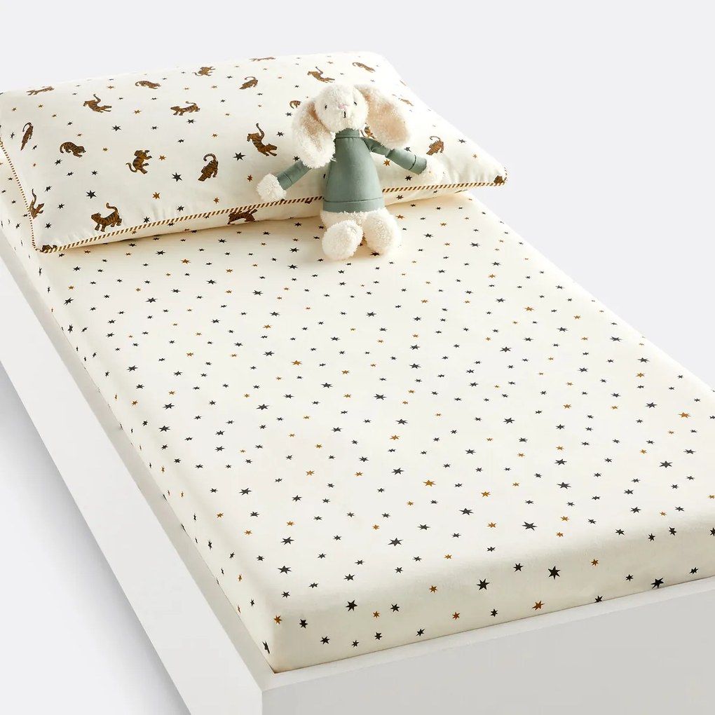 Hoeslaken 50% recycled katoen Tigris