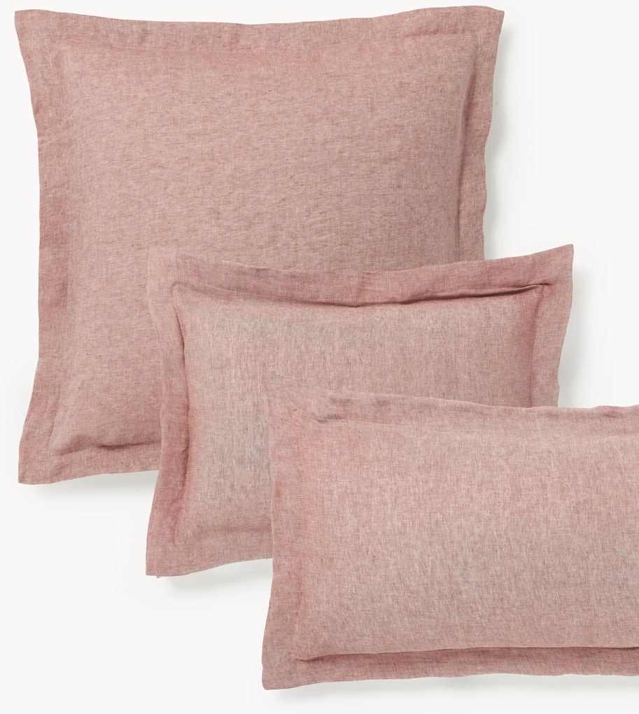 Linnen kussenhoes Linna met bies