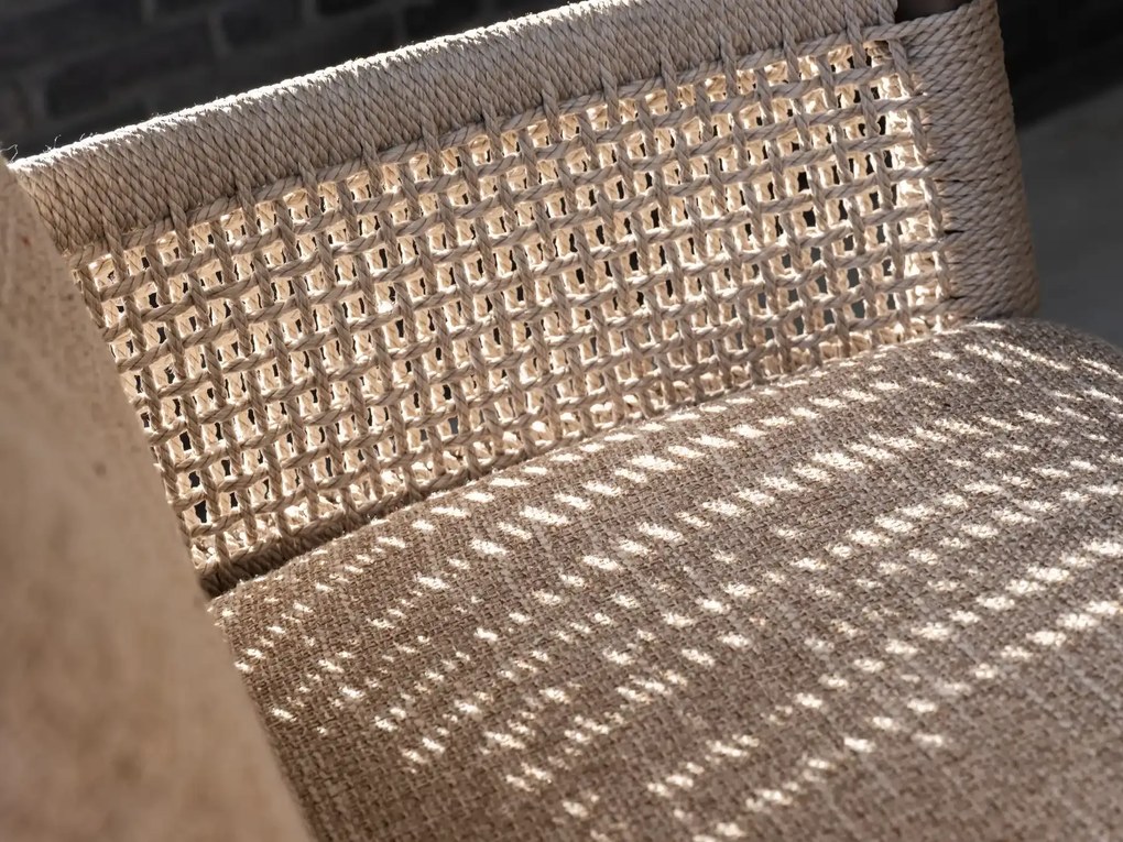 4 Seasons Outdoor Savanne loungestoel terre Loungestoel bruin weerbestendig