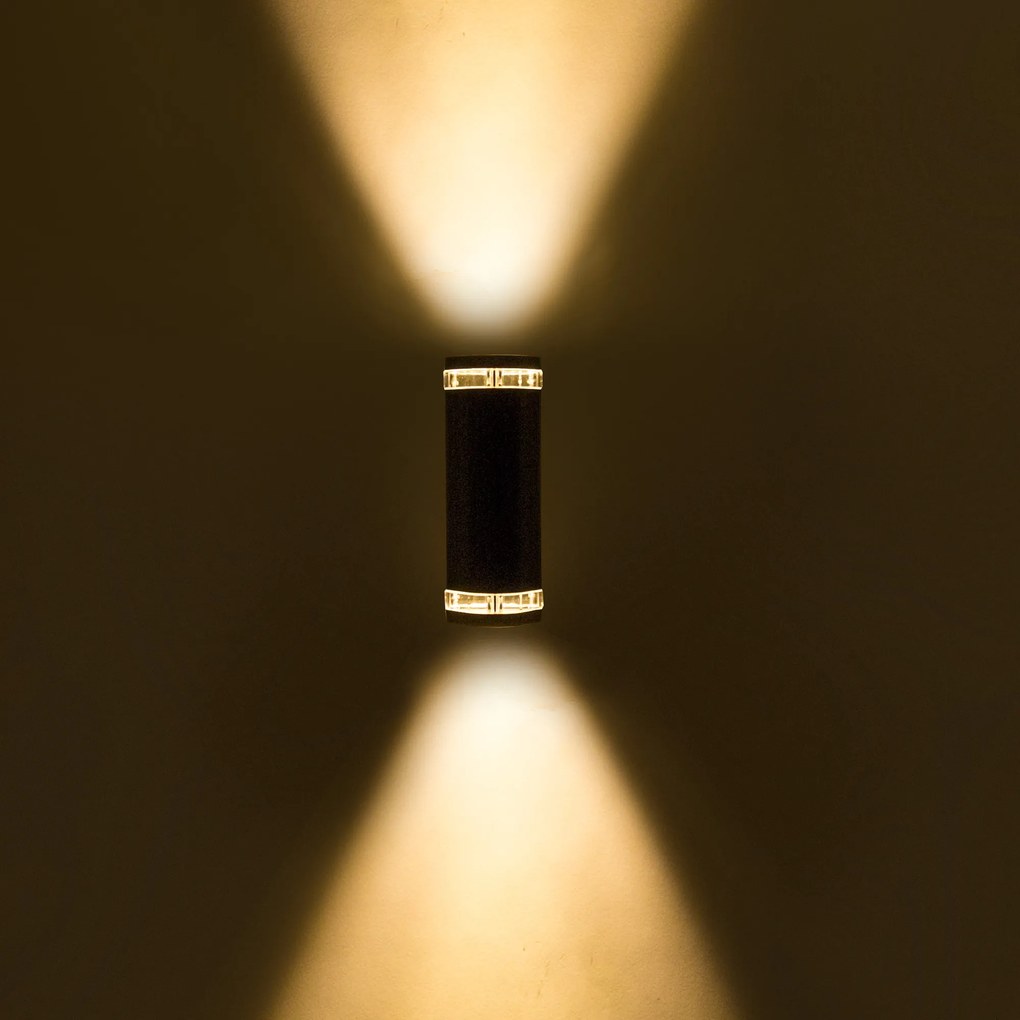 Ambient Up en Down Muurlamp Zilver