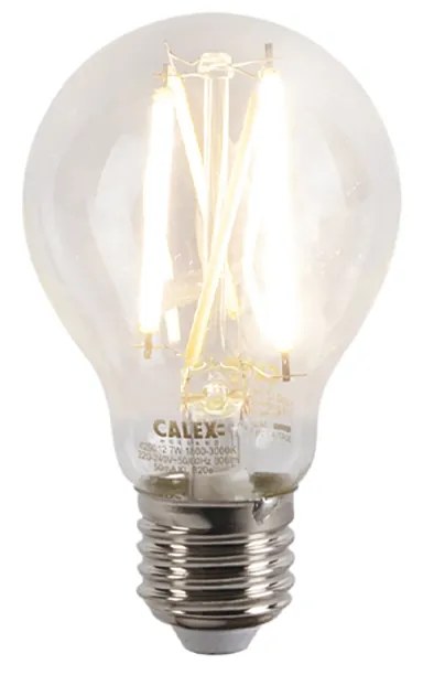 Smart hanglamp met dimmer zwart met goud en smoke glas incl. Wifi A60 - Zuzanna Design E27 rond Binnenverlichting Lamp