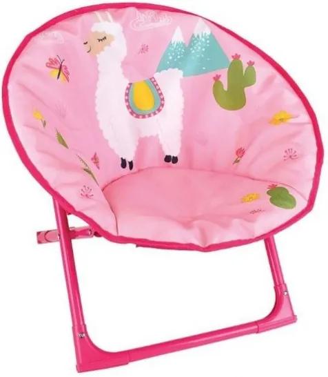 Kinderstoel Moonchair Lola Lama 52 x 48 x 46 cm roze