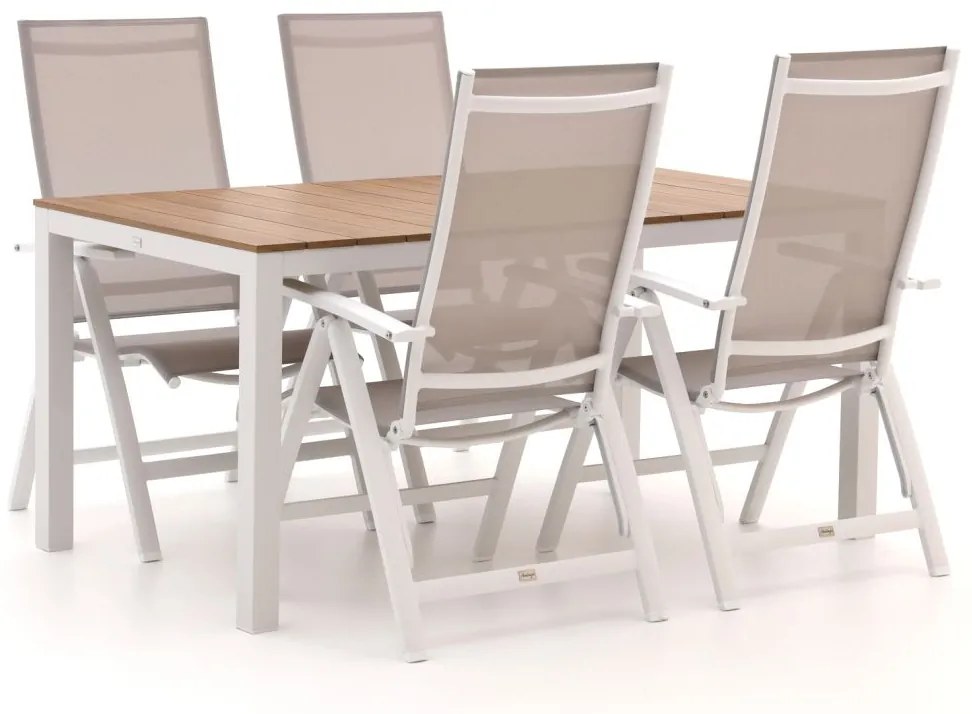Bellagio Avenza/Fidenza 160cm dining tuinset 5-delig verstelbaar