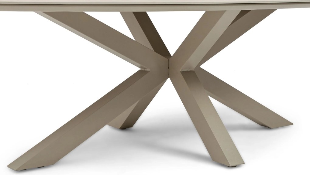 Dining Tuintafel ovaal 240 x 120 cm Taupe Lunea