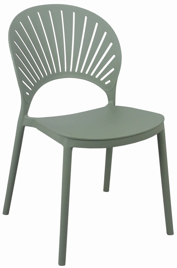 SOLEIL Pastel Groen - MODERNE STOEL VOOR KEUKEN, TERRAS (STAPELBAAR)