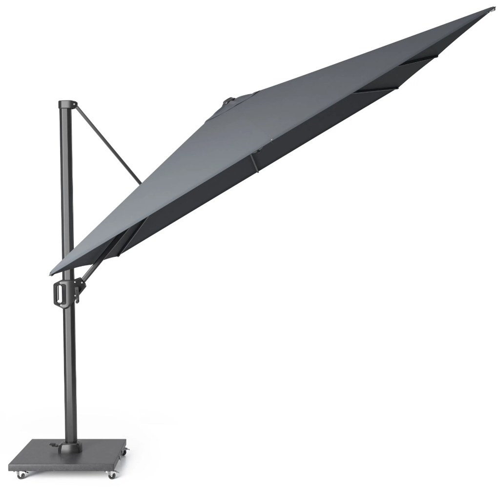 Platinum Challenger zweefparasol 3x3m T1 premium (incl. voet + hoes) anthracite