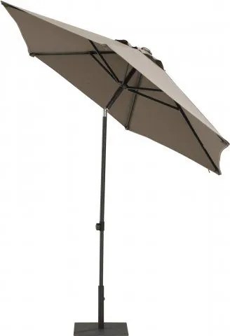 4 Seasons outdoor | Push up Ø 300 cm taupe  Parasol    taupe weerbestendig