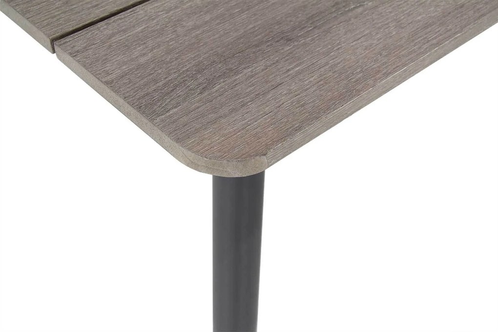 Tuinset 4 personen 180 cm Rope /Aluminium/teak Grijs Domani Furniture Foris/Matale