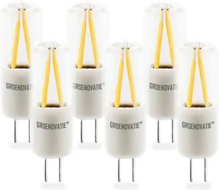 G4 LED Filament 2W Warm Wit Dimbaar 6-Pack