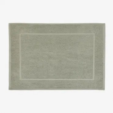 Rechthoekig Badmat 55x80 Cm Van Katoen Danel Groene Lauerl - Sklum