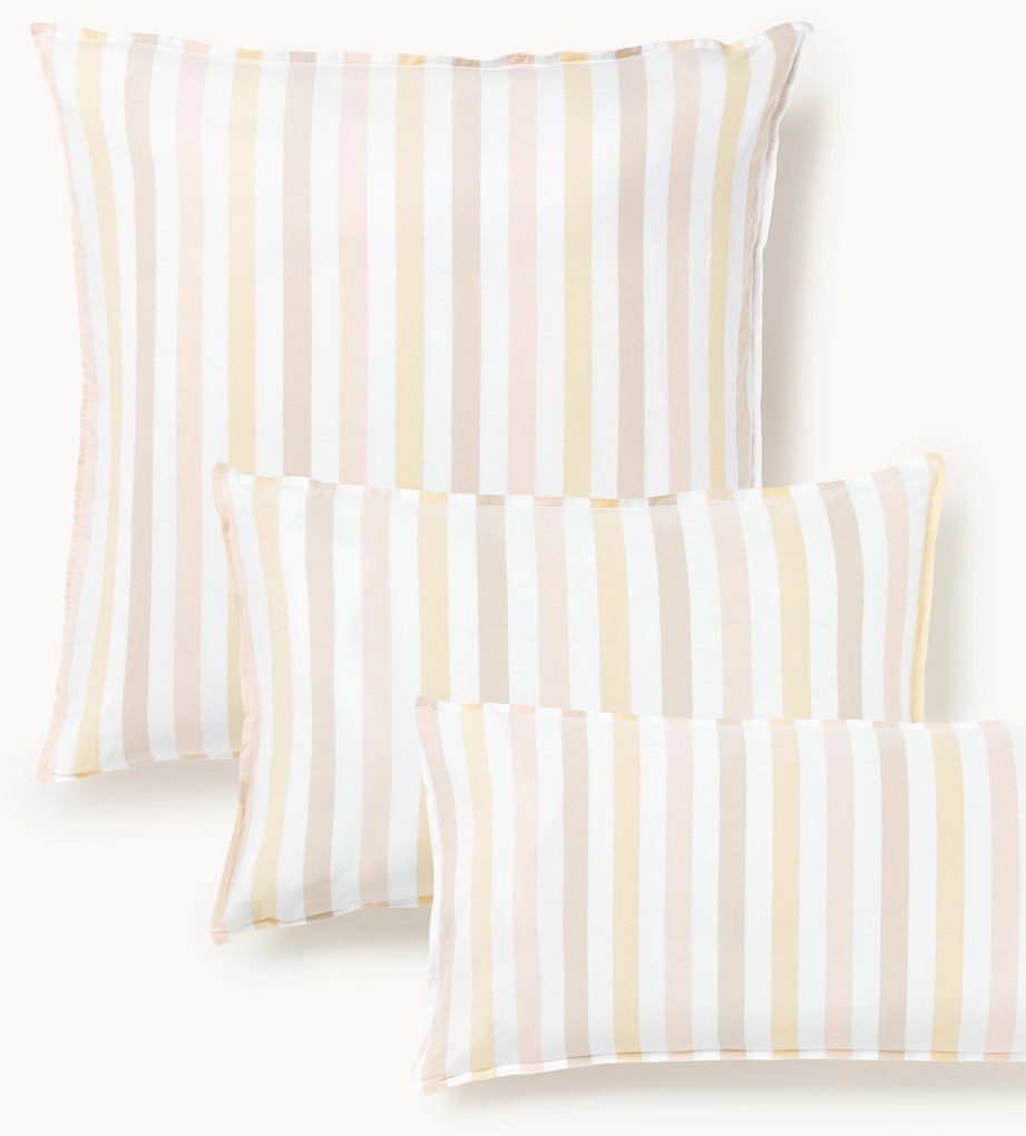 Gewassen katoenen kussenhoes Harriet