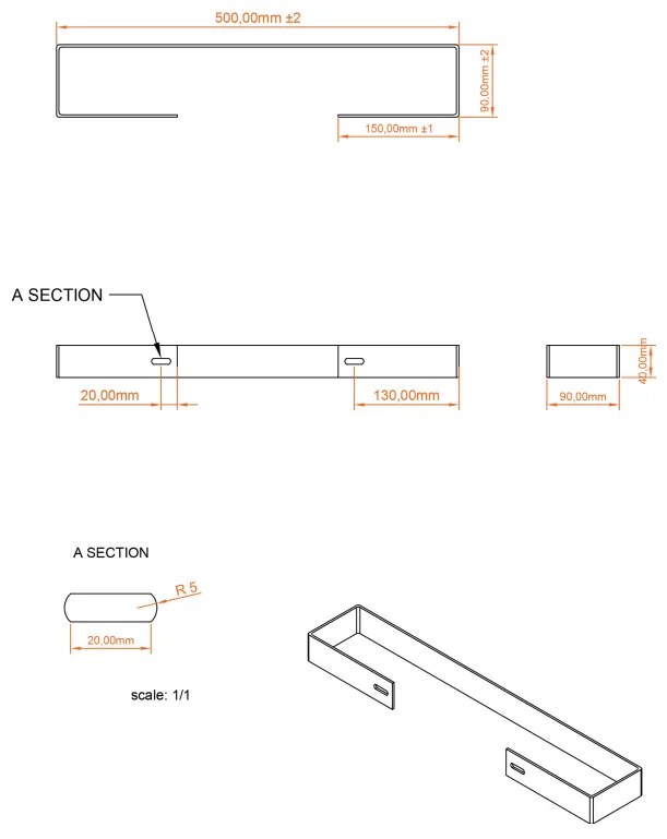 Eastbrook Deddington handdoekhouder voor paneel radiator 45cm antraciet