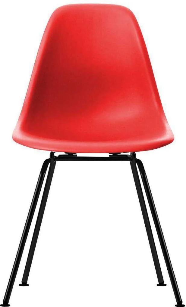 Vitra DSX stoel kuip klassiek rood onderstel zwart gepoedercoat