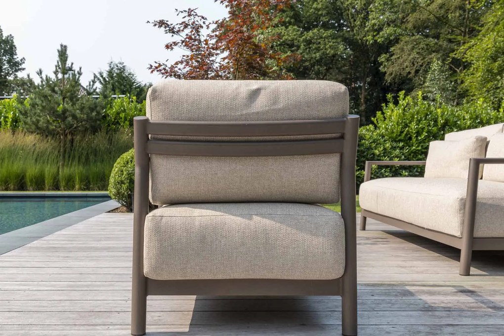 4 Seasons Outdoor Capresi loungestoel  Loungestoel    antraciet weerbestendig