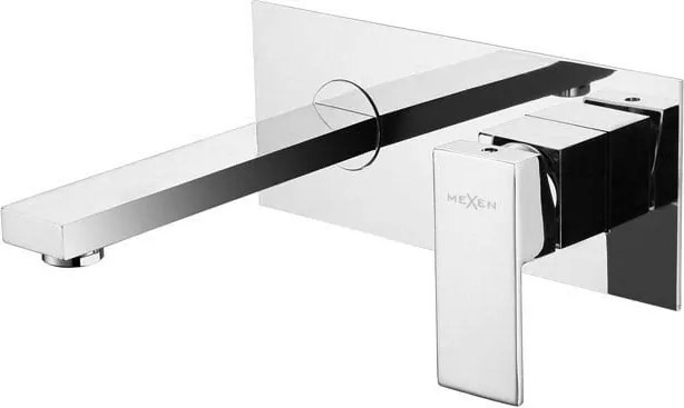 Mexen Cube inbouw wastafelkraan, chroom - 73115-00