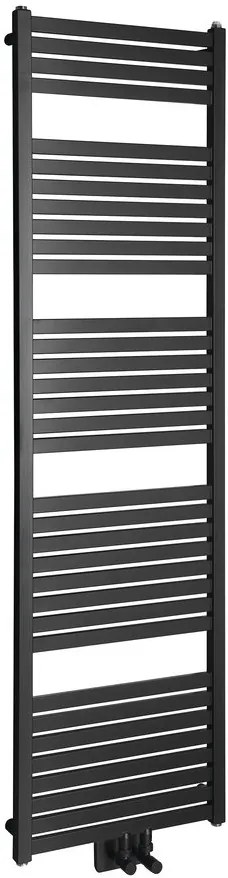 Sapho Tondi verwarmingsradiator zwart mat 169x45cm 716W