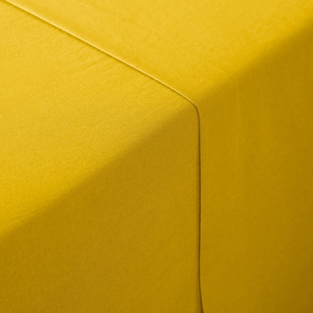 Effen plat laken in gewassen katoen, Scenario