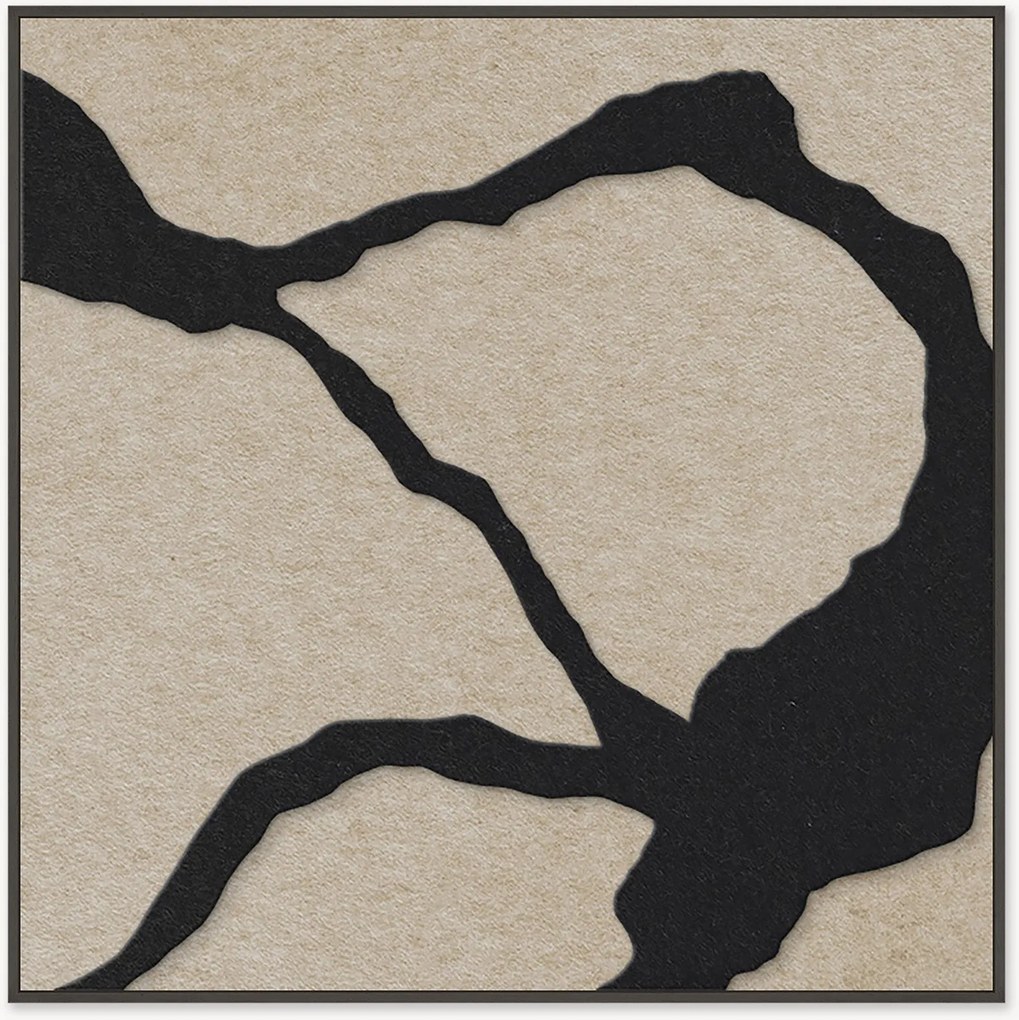 Akoestische ingelijste canvasprint Quiet Friction 1