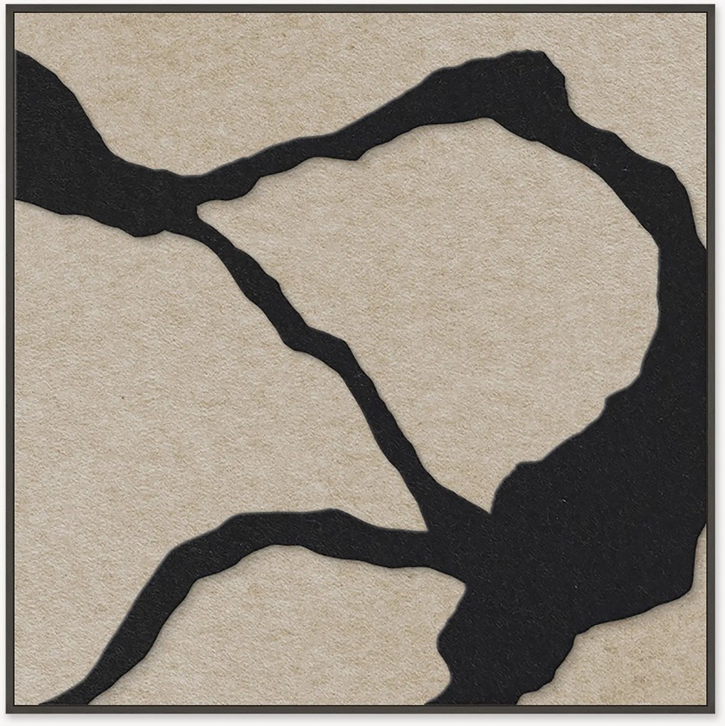 Ingelijste akoestische wandkunst Quiet Friction 1