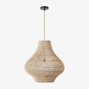 Hanglamp Van Rotan Magali Natuurlijk - Zwart & Ø65 Cm - ↑60 Cm Magali - Sklum